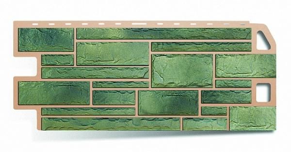 Фасадная панель АЛЬТА-ПРОФИЛЬ Камень МАЛАХИТ