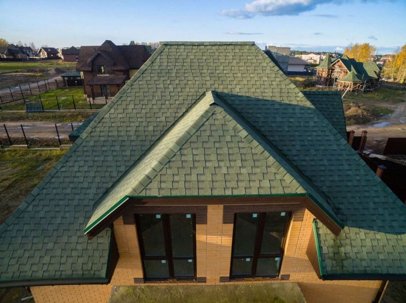 Гибкая черепица Shinglas (Шинглас) Фазенда Зеленый