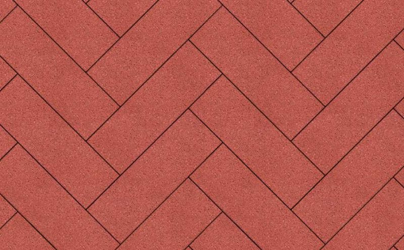 Плитка тротуарная ВЫБОР Паркет Б.6.П.8 гладкий цвет красный 600*200*80 мм