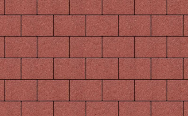 Плитка тротуарная ВЫБОР ЛА-Линия Б.1.П.8 гладкий цвет красный