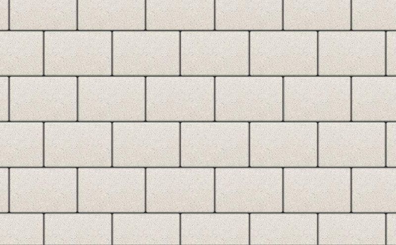 Плитка тротуарная ВЫБОР ЛА-Линия Б.1.П.8 гладкий цвет белый