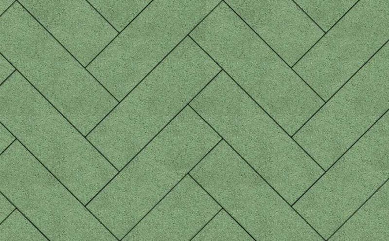 Плитка тротуарная ВЫБОР Паркет Б.6.П.8 гладкий цвет зеленый 600*200*80 мм