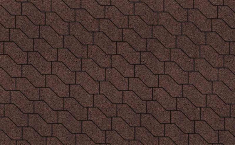 Плитка тротуарная ВЫБОР S-Форма В.3.Ф.10 гладкий цвет коричневый 172*94*100 мм