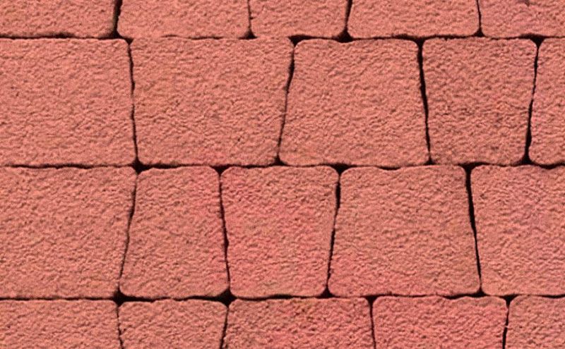 Плитка тротуарная ВЫБОР комплект из 5 видов плит Антик Б.3.А.6 гранит цвет красный