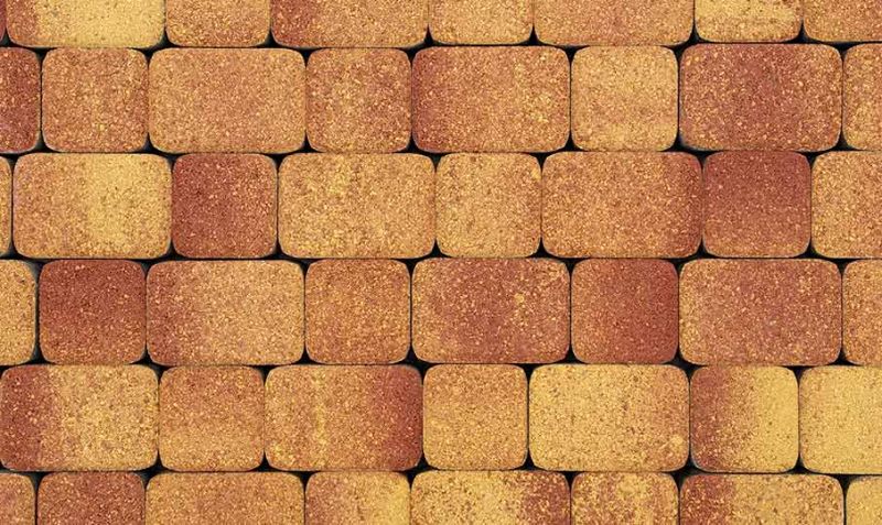 Плитка тротуарная ВЫБОР комплект из 2 видов плит Классико Б.1.КО.6 М Листопад гладкий цвет Каир