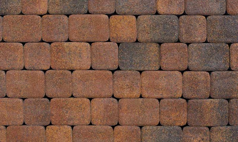 Плитка тротуарная ВЫБОР комплект из 2 видов плит Классико Б.1.КО.6 М Листопад гладкий цвет Арабская ночь