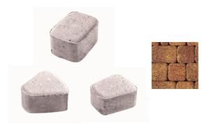 Плитка тротуарная ВЫБОР комплект из 3 видов плит Классико Б.2.КО.6 Листопад гладкий цвет Осень