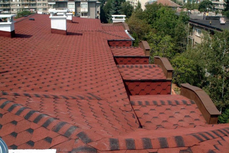 Гибкая черепица IKO Superglass Hex Tile Red Ultra