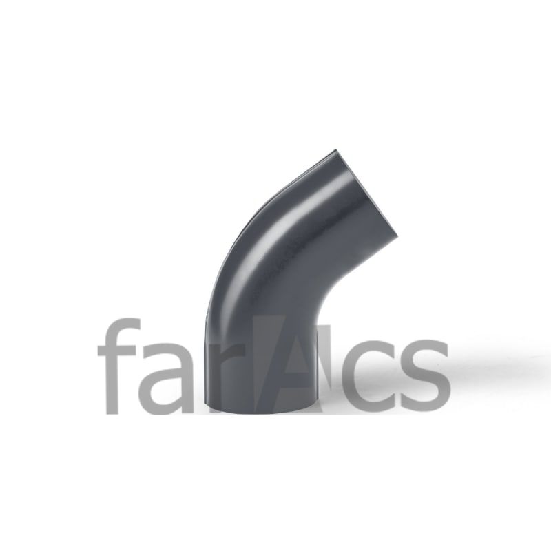 FarAcs СТАЛЬ PREMIUM 125/90 Колено трубы < 60° (PLU-RAL 7024)