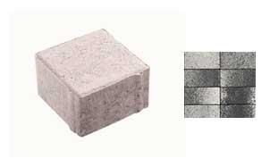 Плитка тротуарная ВЫБОР ЛА-Линия Б.3.К.6 Листопад гладкий цветАнтрацит 100*100*60 мм