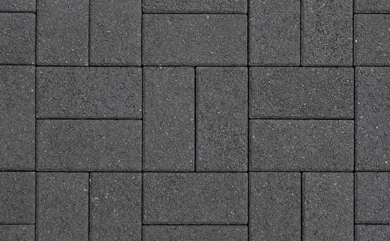 Плитка тротуарная ВЫБОР ЛА-Линия Б.2.П.8 гранит цвет черный 200*100*80 мм