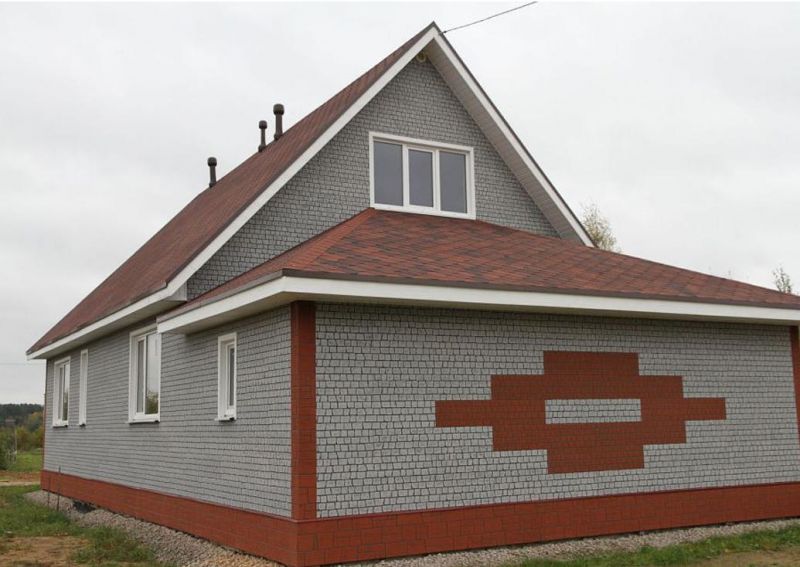 Гибкая черепица Icopal Antik Кирпично-красный