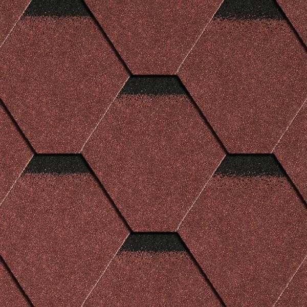 Гибкая черепица Icopal Plano Tema Клюквенно-красный