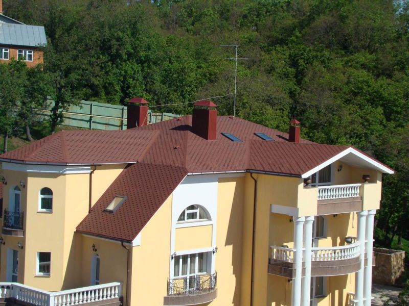 Гибкая черепица Icopal Plano Tema Клюквенно-красный