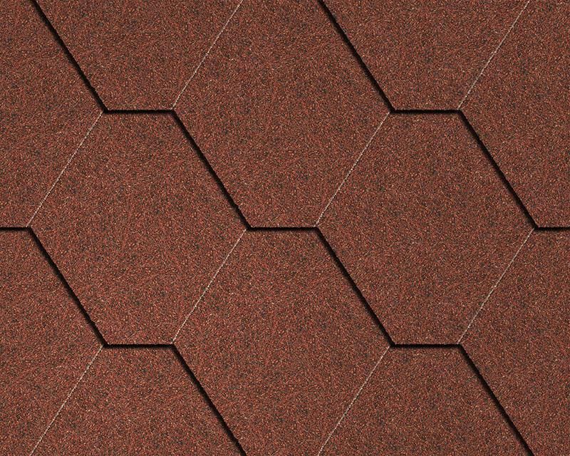 Гибкая черепица Icopal Plano Natur Кирпично-красная