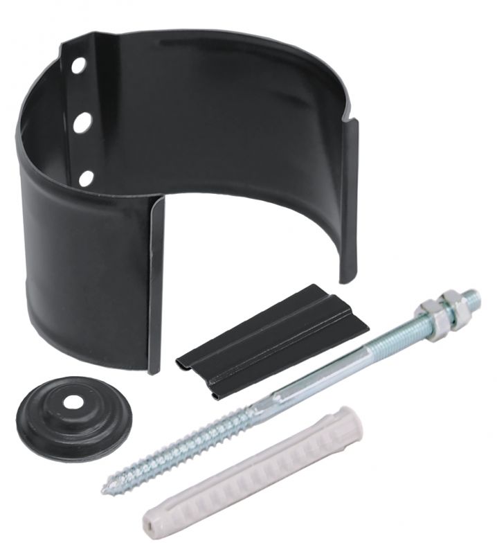 Grand Line Granite 125х90мм Кронштейн трубы на кирпич 
(в комплекте защелка, шпилька-саморез, дюбель, декоративная накладка*)