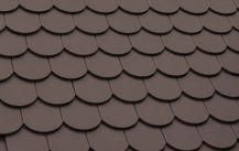 Керамическая рядовая черепица BRAAS (Браас) Опал Темно-коричневый