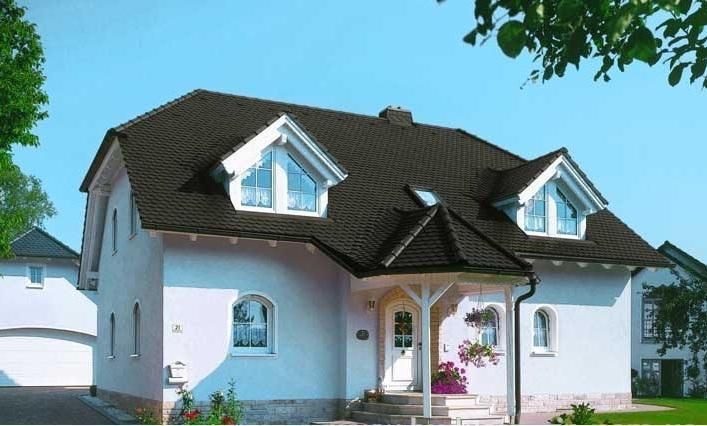 Керамическая рядовая черепица BRAAS (Браас) Опал Темно-коричневый