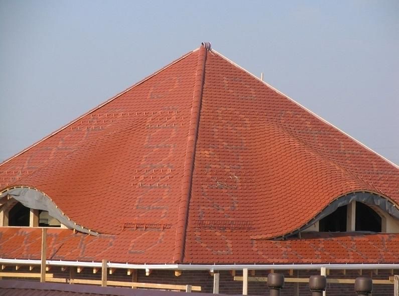 Керамическая рядовая черепица BRAAS (Браас) Опал Медный