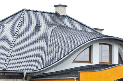 Керамическая рядовая черепица BRAAS (Браас) Опал Королевский серый