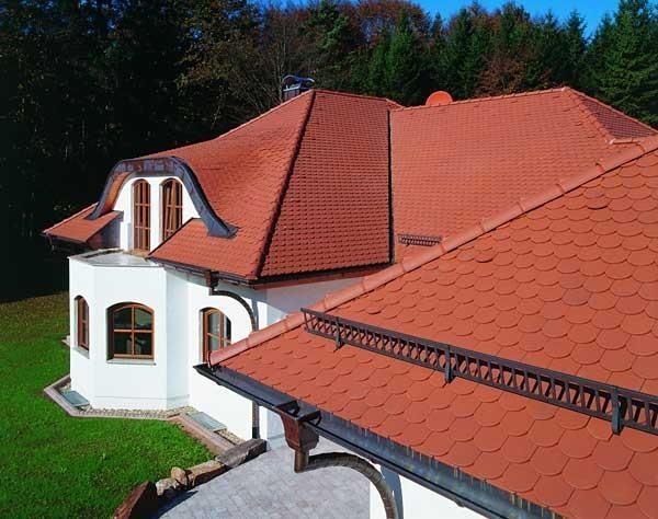 Керамическая рядовая черепица BRAAS (Браас) Опал Каштан