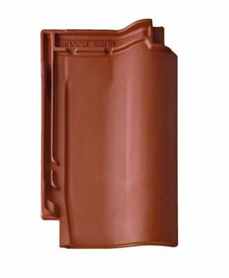 Керамическая рядовая черепица BRAAS (Браас) Рубин 11V Натуральный красный