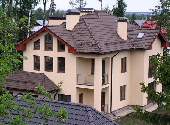 Керамическая рядовая черепица BRAAS (Браас) Рубин 11V Темно-коричневый