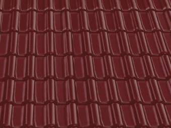 Керамическая рядовая черепица BRAAS (Браас) Рубин 11V Медный