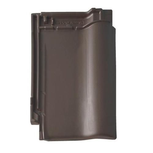 Керамическая рядовая черепица BRAAS (Браас) Рубин 9V Темно-коричневый