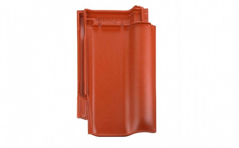 Керамическая рядовая черепица BRAAS (Браас) Рубин 13V Натурально-красный