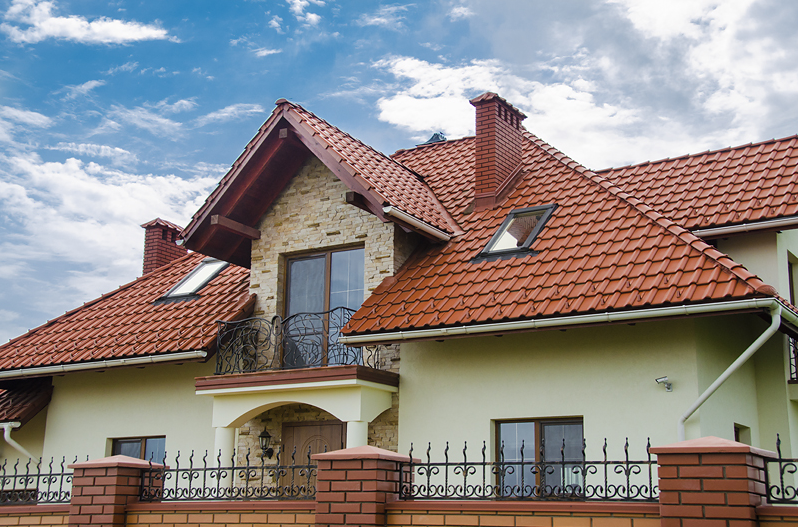 Керамическая рядовая черепица BRAAS (Браас) Рубин 13V Медный