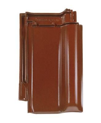 Керамическая рядовая черепица BRAAS (Браас) Рубин 13V Каштан