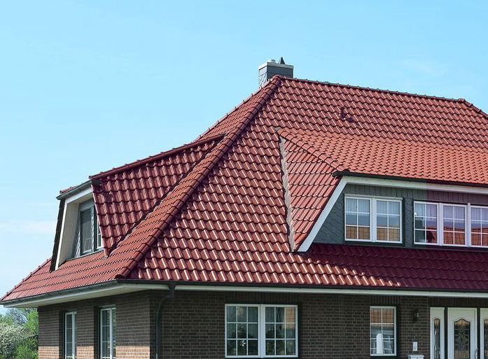 Керамическая рядовая черепица BRAAS (Браас) Рубин 13V Каштан