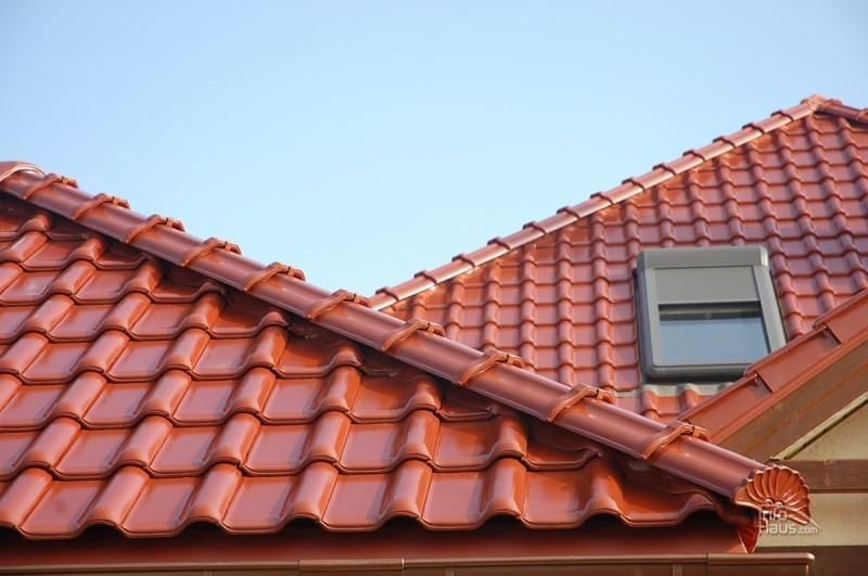 Керамическая рядовая черепица BRAAS (Браас) Рубин 13V Каштан