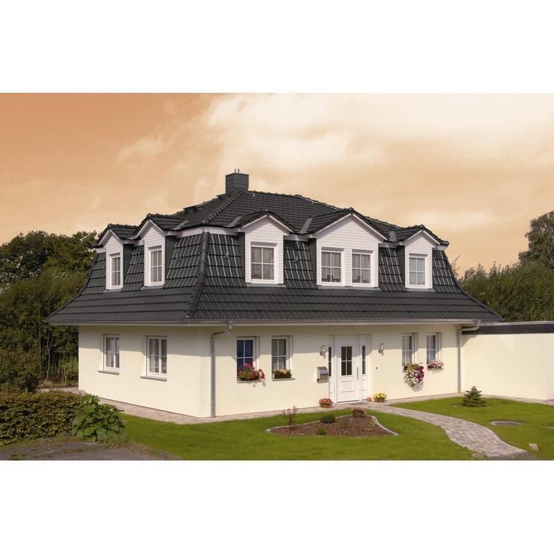 Керамическая рядовая черепица BRAAS (Браас) Топаз 13V Антрацит