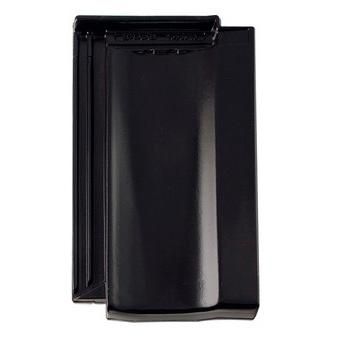 Керамическая рядовая черепица BRAAS (Браас) Топаз 13V Глубокий черный