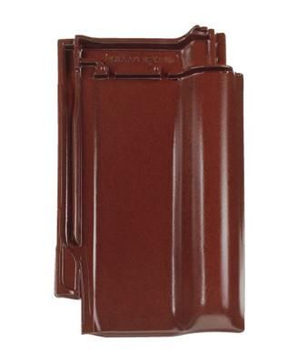 Керамическая рядовая черепица BRAAS (Браас) Рубин 13V Красный бук