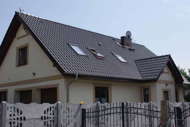 Керамическая рядовая черепица BRAAS (Браас) Рубин 13V Королевский серый