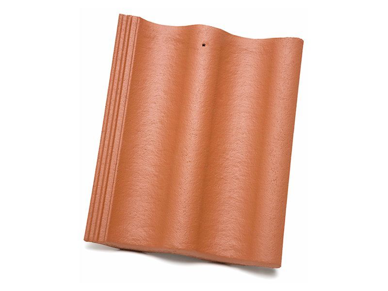 Цементно-песчаная черепица ORMAX, Кирпично-красная