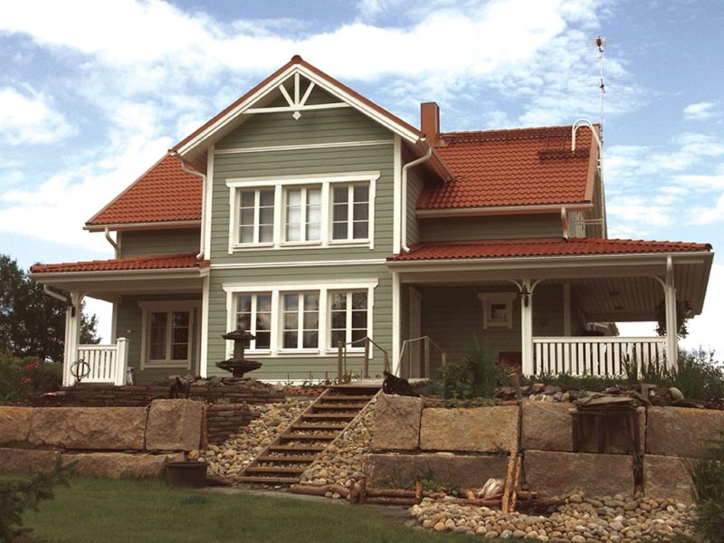 Цементно-песчаная черепица ORMAX, Кирпично-красная