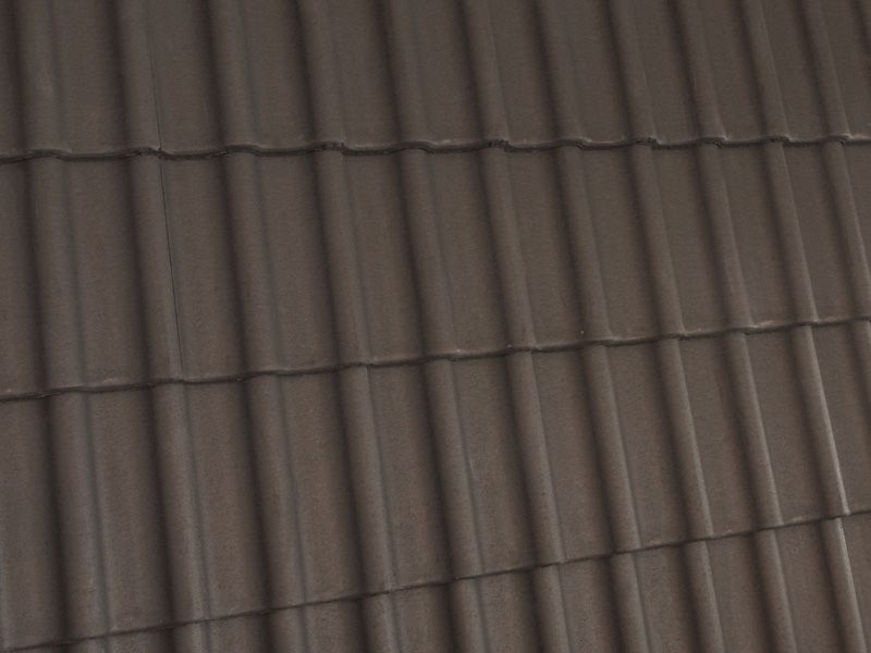 Цементно-песчаная черепица ORMAX, Темно-серая