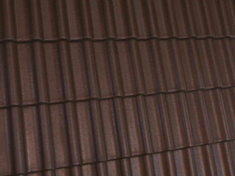 Цементно-песчаная черепица ORMAX PROTECTOR+ , Темно-коричневая