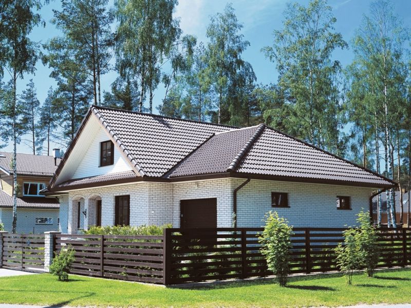 Цементно-песчаная черепица ORMAX PROTECTOR+ , Темно-коричневая