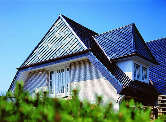 Керамическая рядовая черепица BRAAS (Браас) Изумруд Антрацит