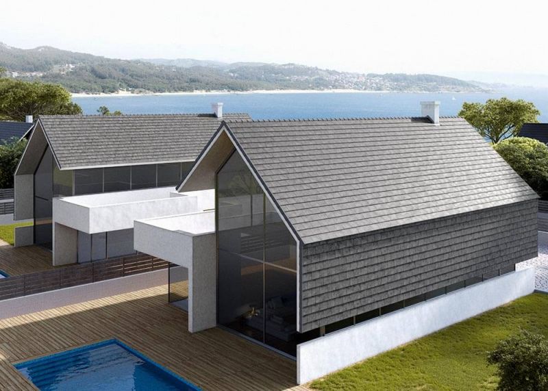 Керамическая черепица Tejas Borja FLAT-5XL SIDNEY GRAPHITE