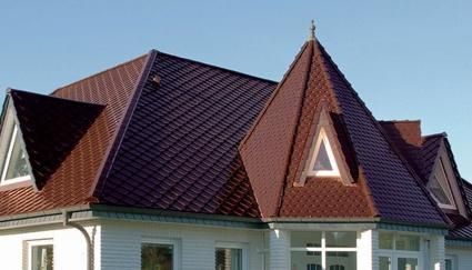 Керамическая рядовая черепица BRAAS (Браас) Изумруд Каштан