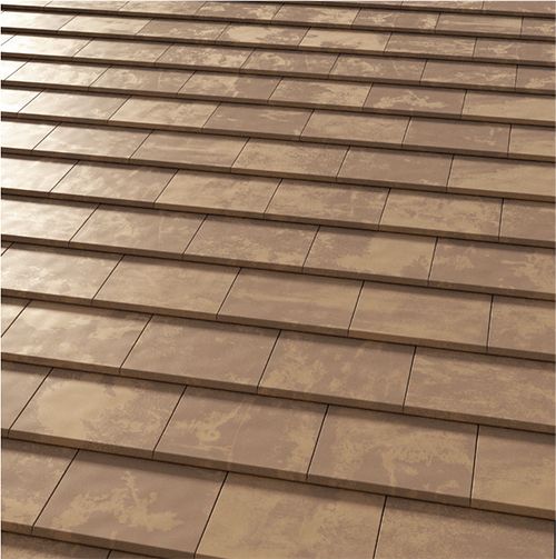 Керамическая черепица Tejas Borja FLAT-10 Tech TOKYO COPPER