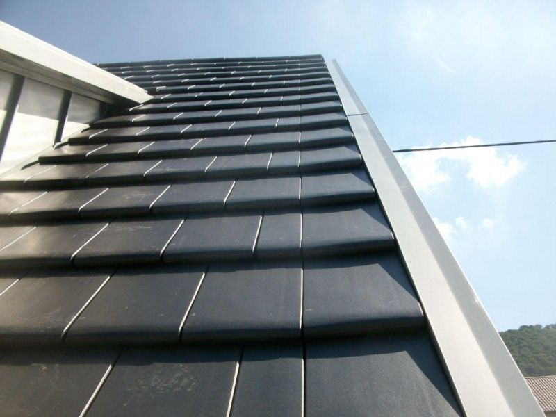 Керамическая рядовая черепица BRAAS (Браас) Турмалин Антрацит