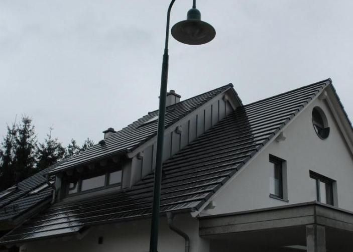 Керамическая рядовая черепица BRAAS (Браас) Турмалин Антрацит