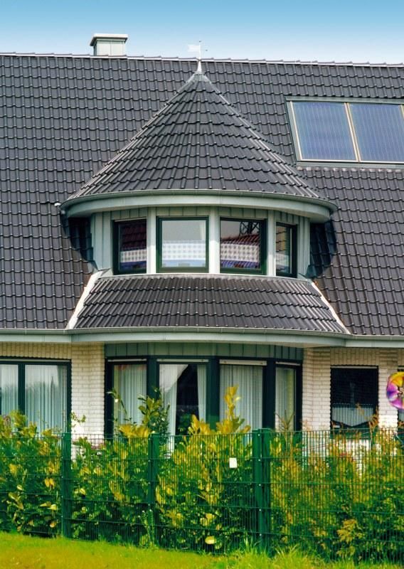 Керамическая черепица Koramic Е 32 старый черный ангоб